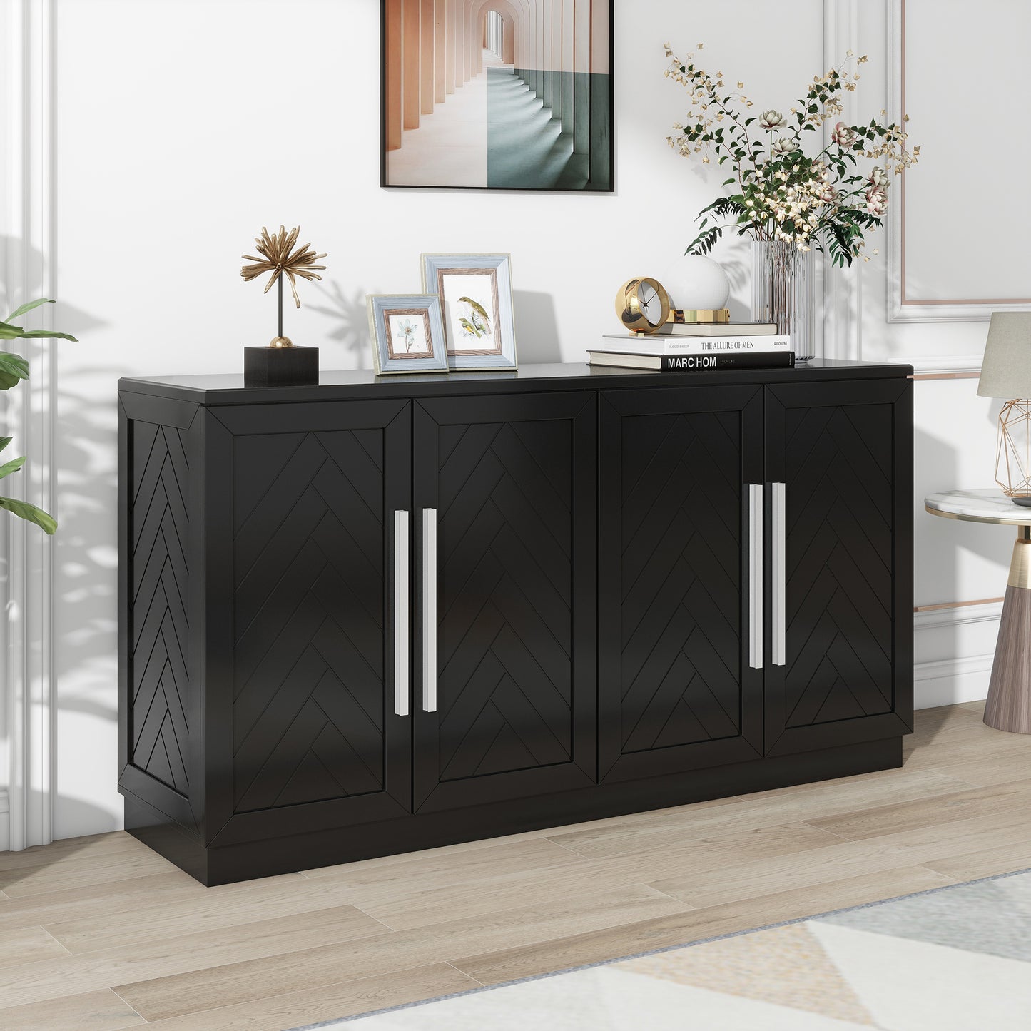 Larson Sideboard Buffet - Black