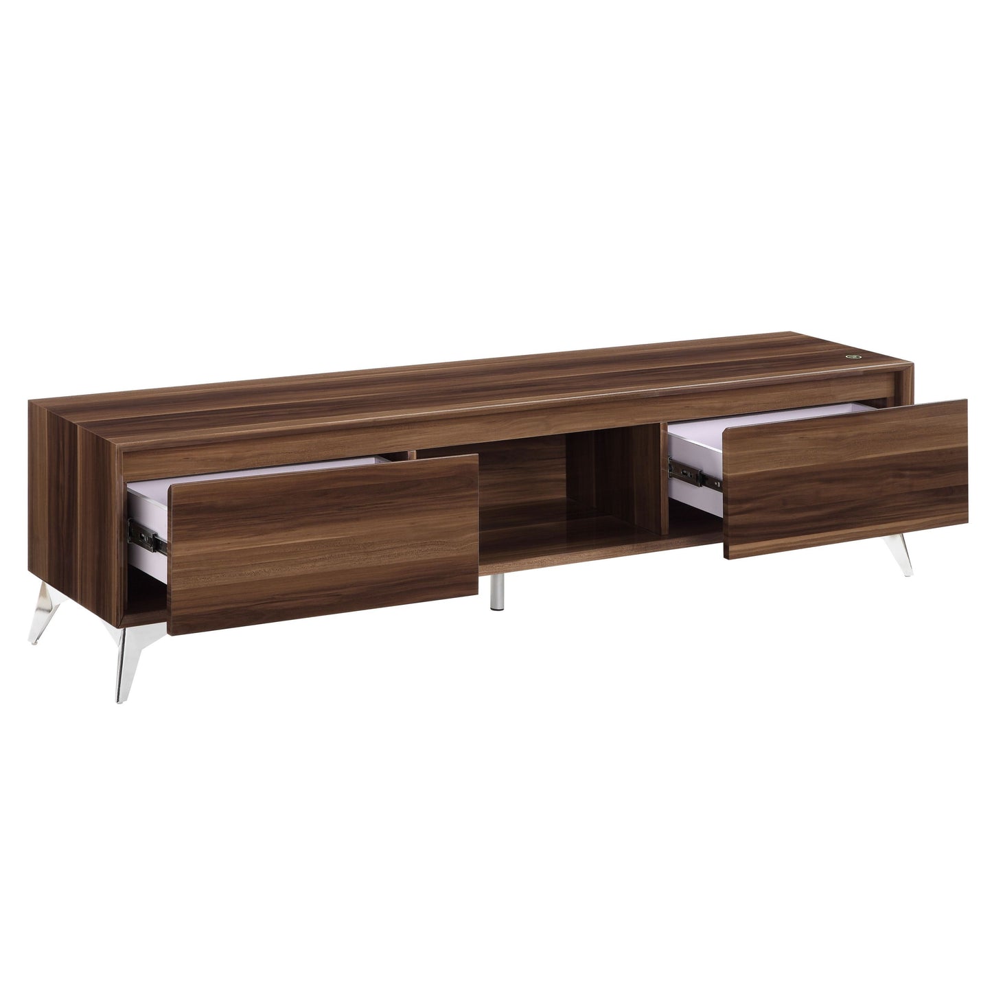 Raceloma TV stand with LED Lights - Walnut