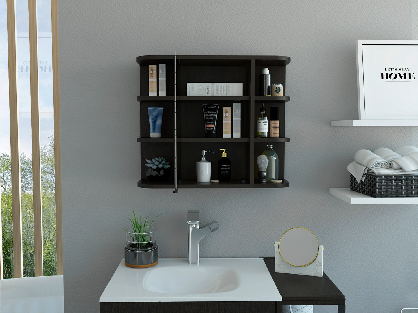 Milan Medicine Cabinet - Black