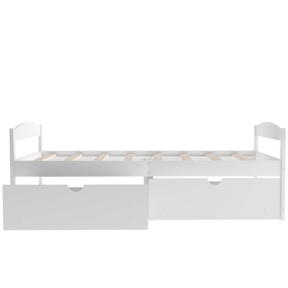 Array Twin Size Daybed with 2 Drawers - White