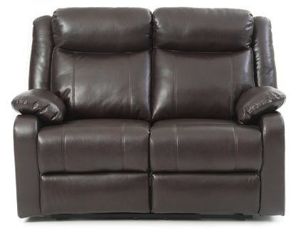 Mochi Reclining Loveseat - Dark Brown