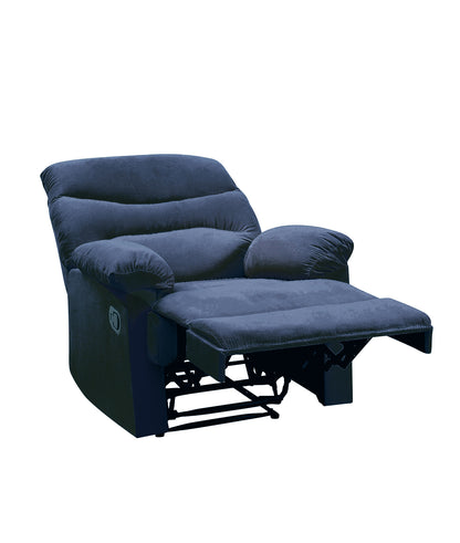 Luciana Recliner with Pillow Top Arm - Blue