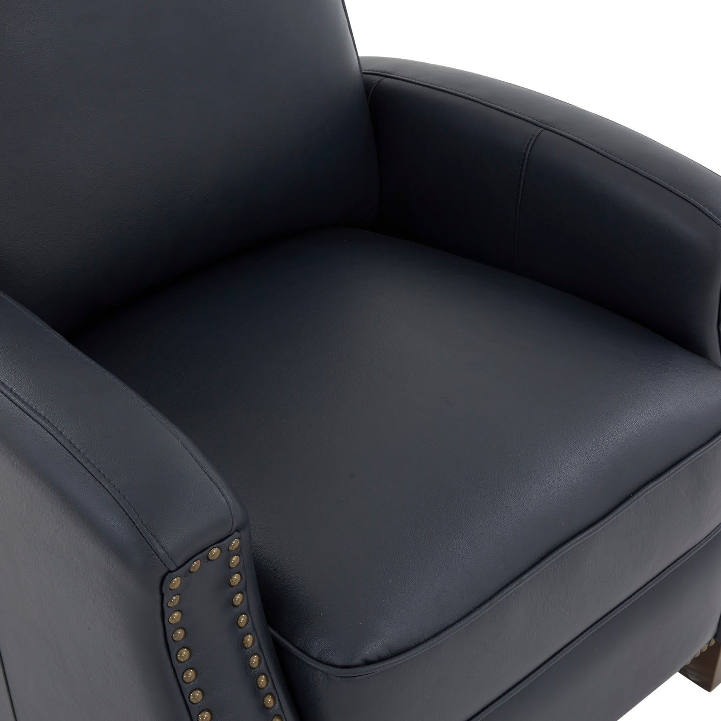 Jack Faux Leather Push Back Recliner - Blue