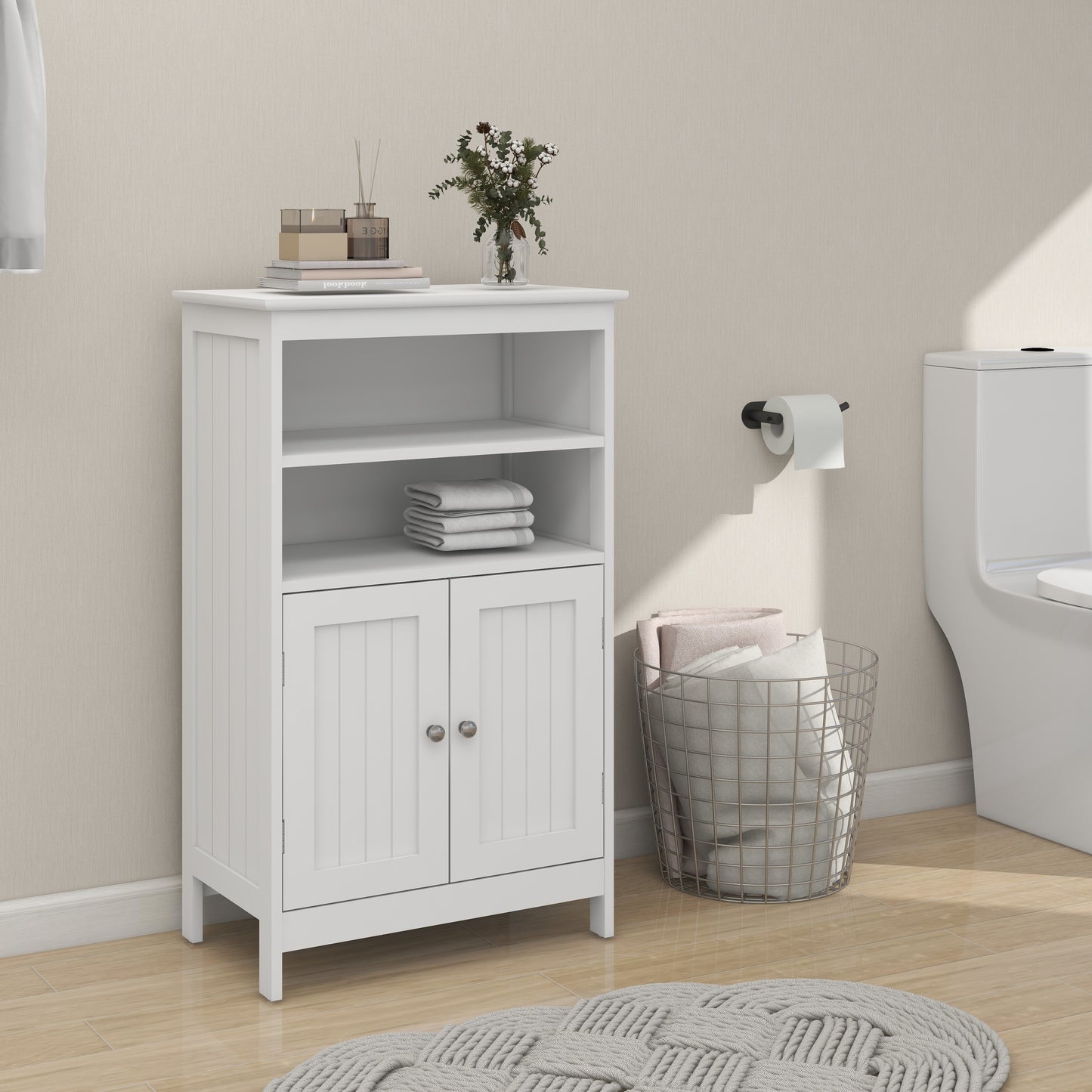 Myra 2 Doors Storage Cabinet - White