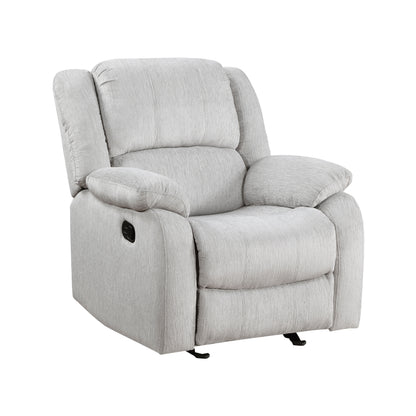 Anya Solid Wood Frame Reclining Chair - Gray