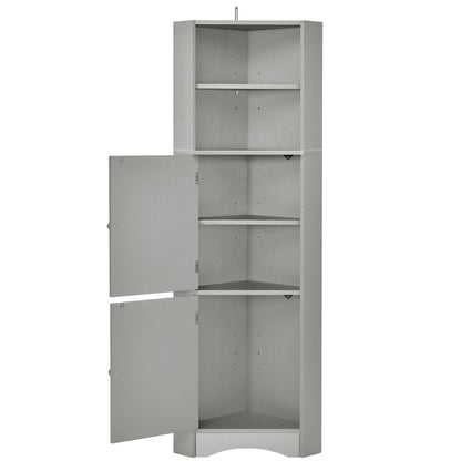 Skyward Bathroom Corner Cabinet - Gray