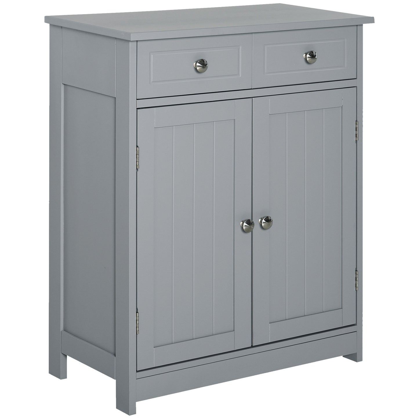 kleankin Bathroom Floor Cabinet - Gray