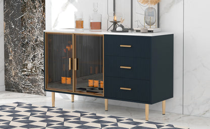 Finch Sideboard Buffet - Navy Blue