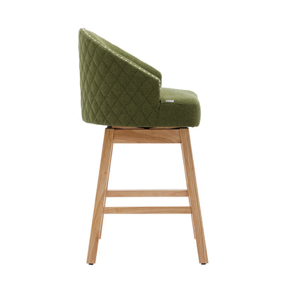 COOLMORE Bar Stools - Green Set of 2