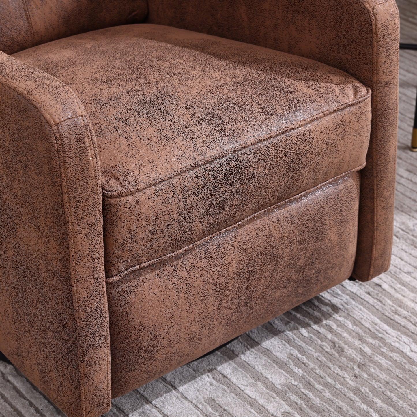 Davina Swivel Rocking Recliner Chair - Coffee