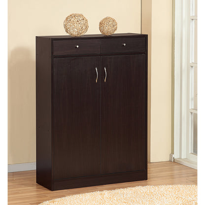 Parza Shoe Storage Cabinet - Red Cocoa