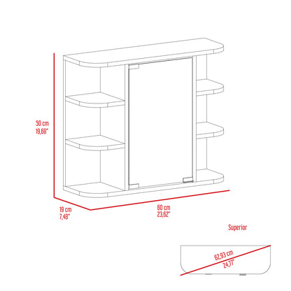 Milan Medicine Cabinet - White