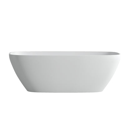 Laura 67"  Solid Surface Bathtub - White