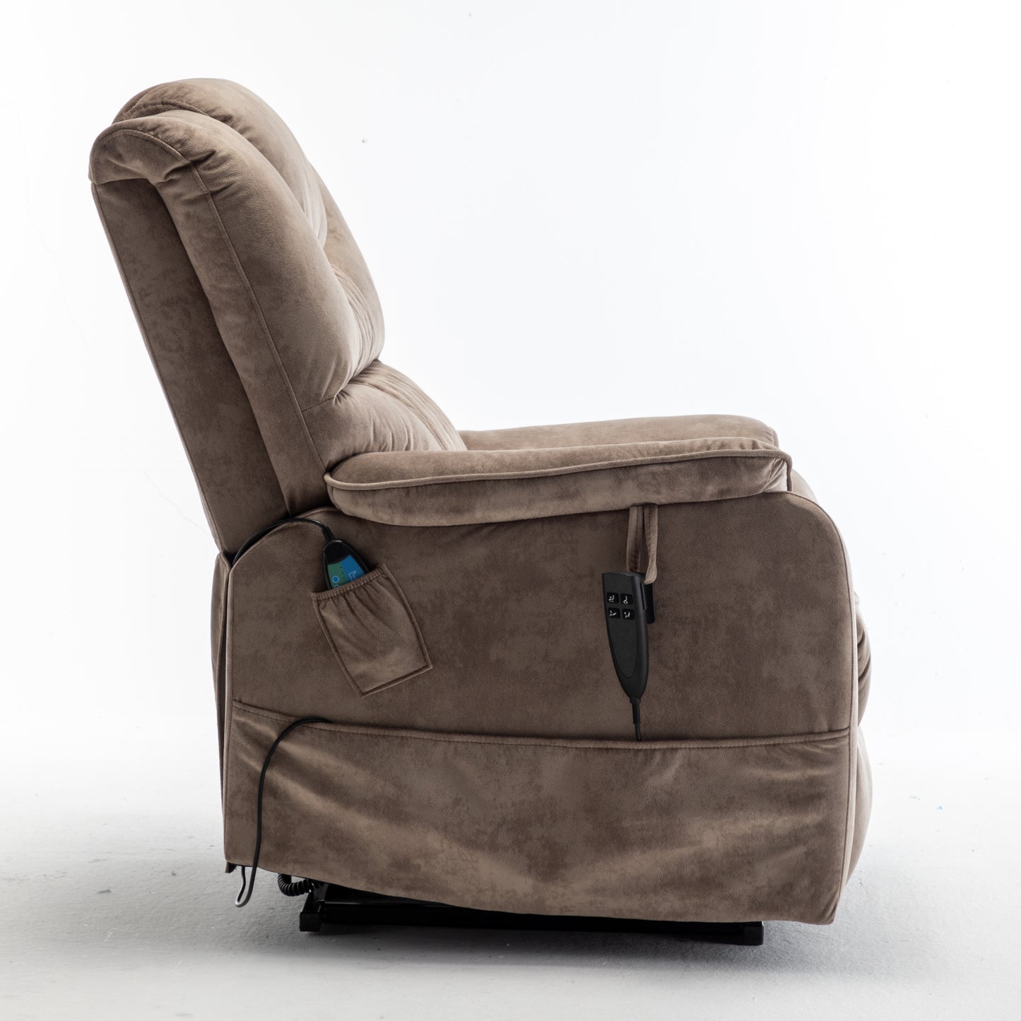 Eriga Power Lift Recliner Chair (180 degree lying flat) - Brown