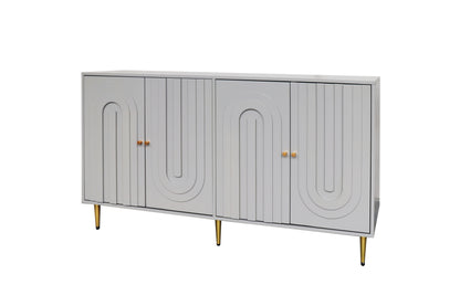 Jana Wooden Cabinet Sideboard - Gray