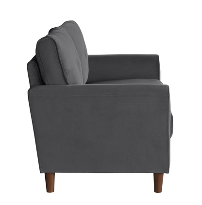 Astoria Velvet Loveseat - Gray