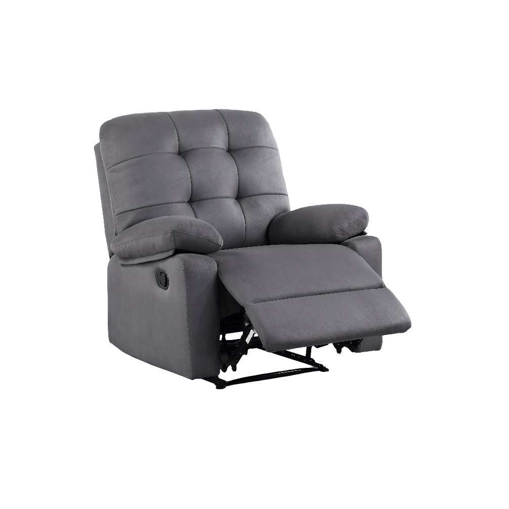 Debi Plush Microfiber Motion Recliner Chair - Ebony