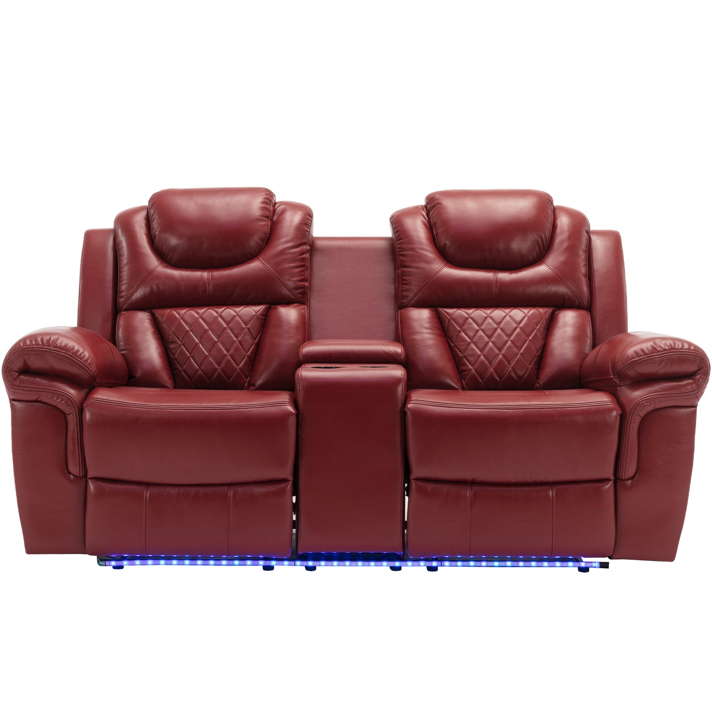 Milo 3 Pieces Recliner Sofa Sets - Red