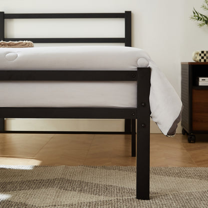 Indori Twin Size Platform Bed Frame - Black