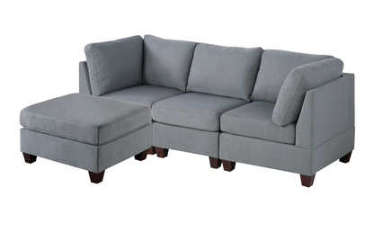 Veranda 4 Pcs Modular Sofa Set  - Gray