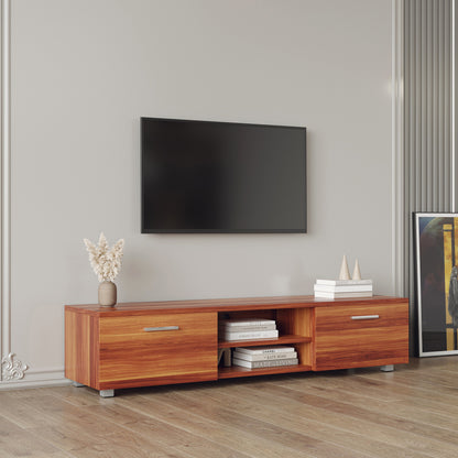 Jared TV Stand Media Console Entertainment Center - Walnut