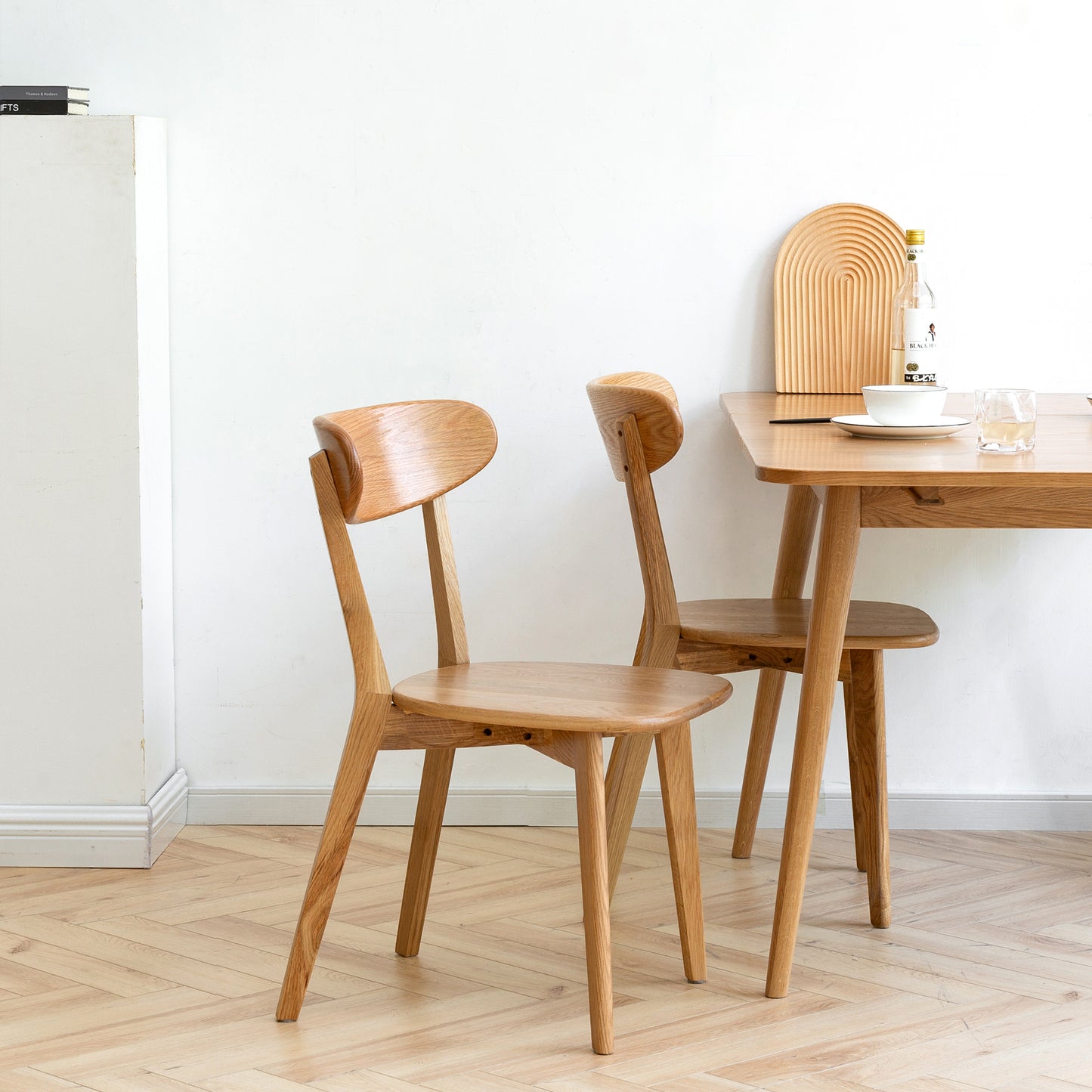 Gita Wooden Dining Chair (Set of 4) - Oak