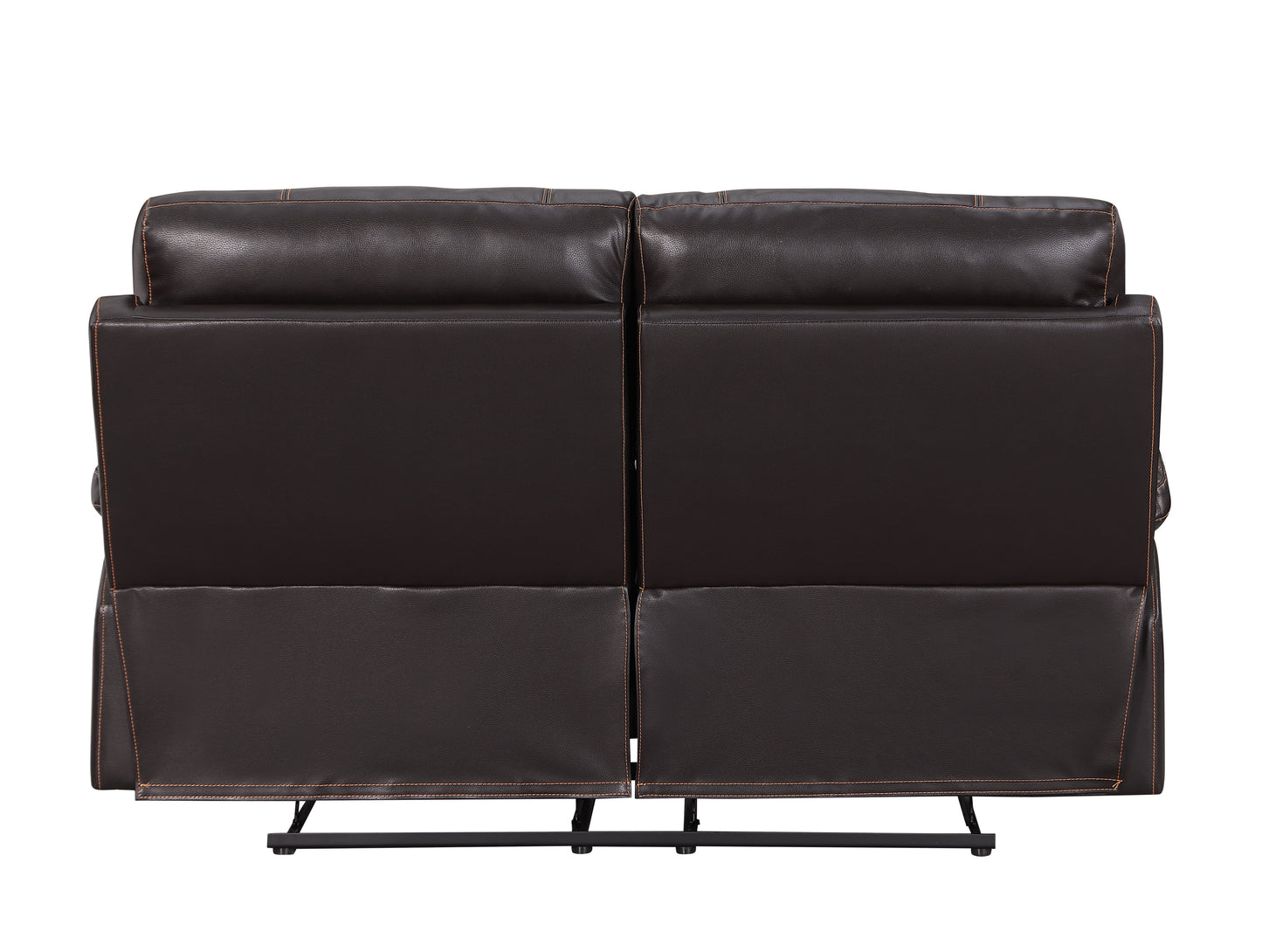 Kerr Leather-Air Recliining  Loveseat - Brown