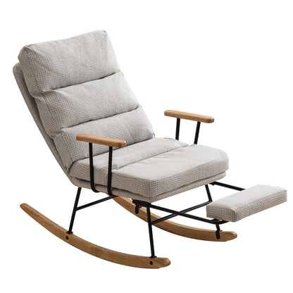 Cordova Gliding Rocking Chair - Light Gray