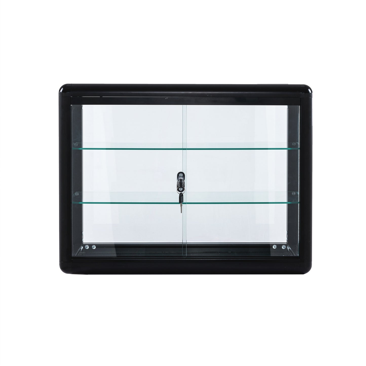 Baxter Tempered Glass Counter Top Display Cabinet - Black