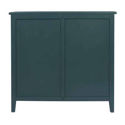 Valerie Natural Rattan 3 Drawer Cabinet - Green