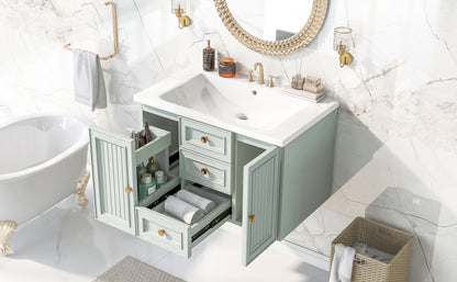 Greenwood Wall Mounted Bathroom Vanity