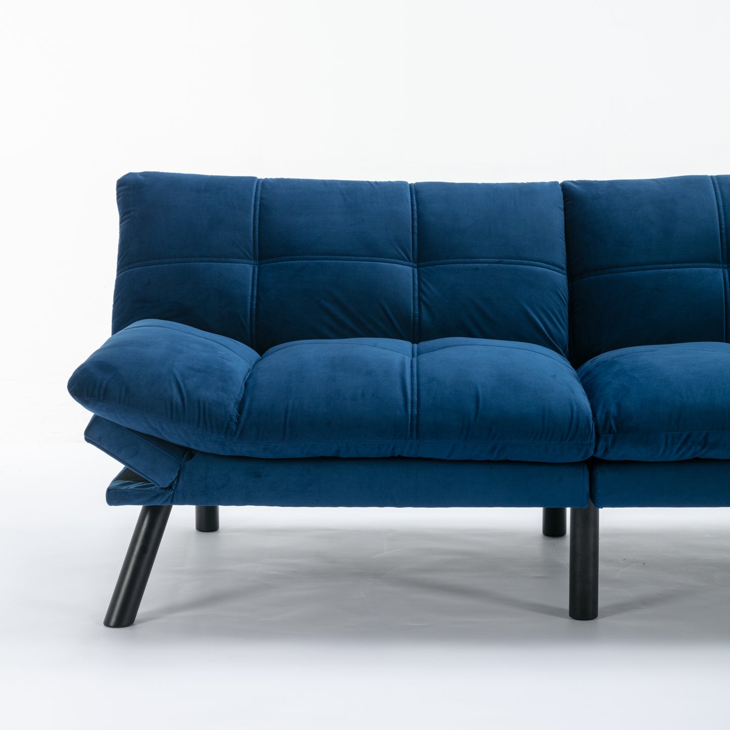 Vega Convertible Folding Modern Sofa Bed - Navy Blue