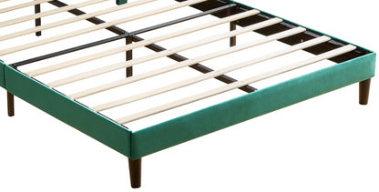 Jay Queen Size Platform Bed Frame - Green