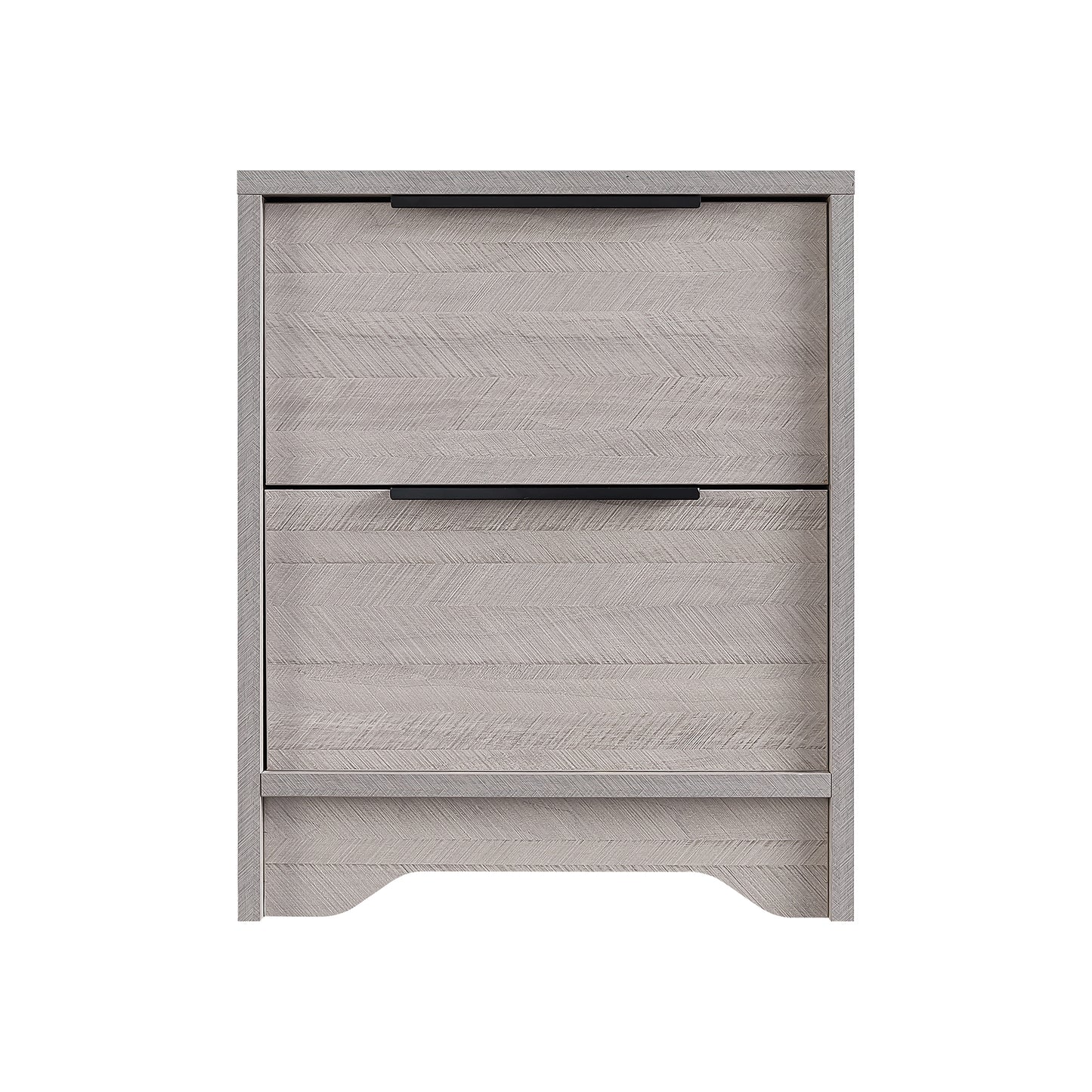 Eleanor Wooden Nightstand - Gray