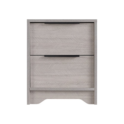 Eleanor Wooden Nightstand - Gray