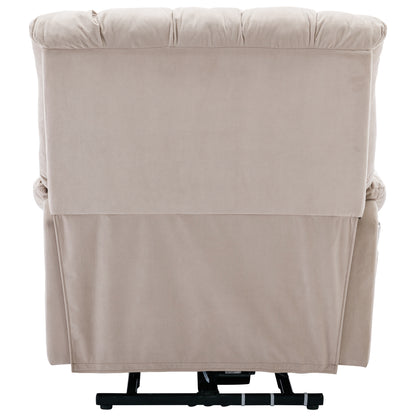 Parsons Power Recliner with Massage Function - Beige