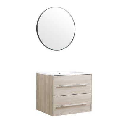 24 Inch Elegant Wall Mounted Bathroom Vanity