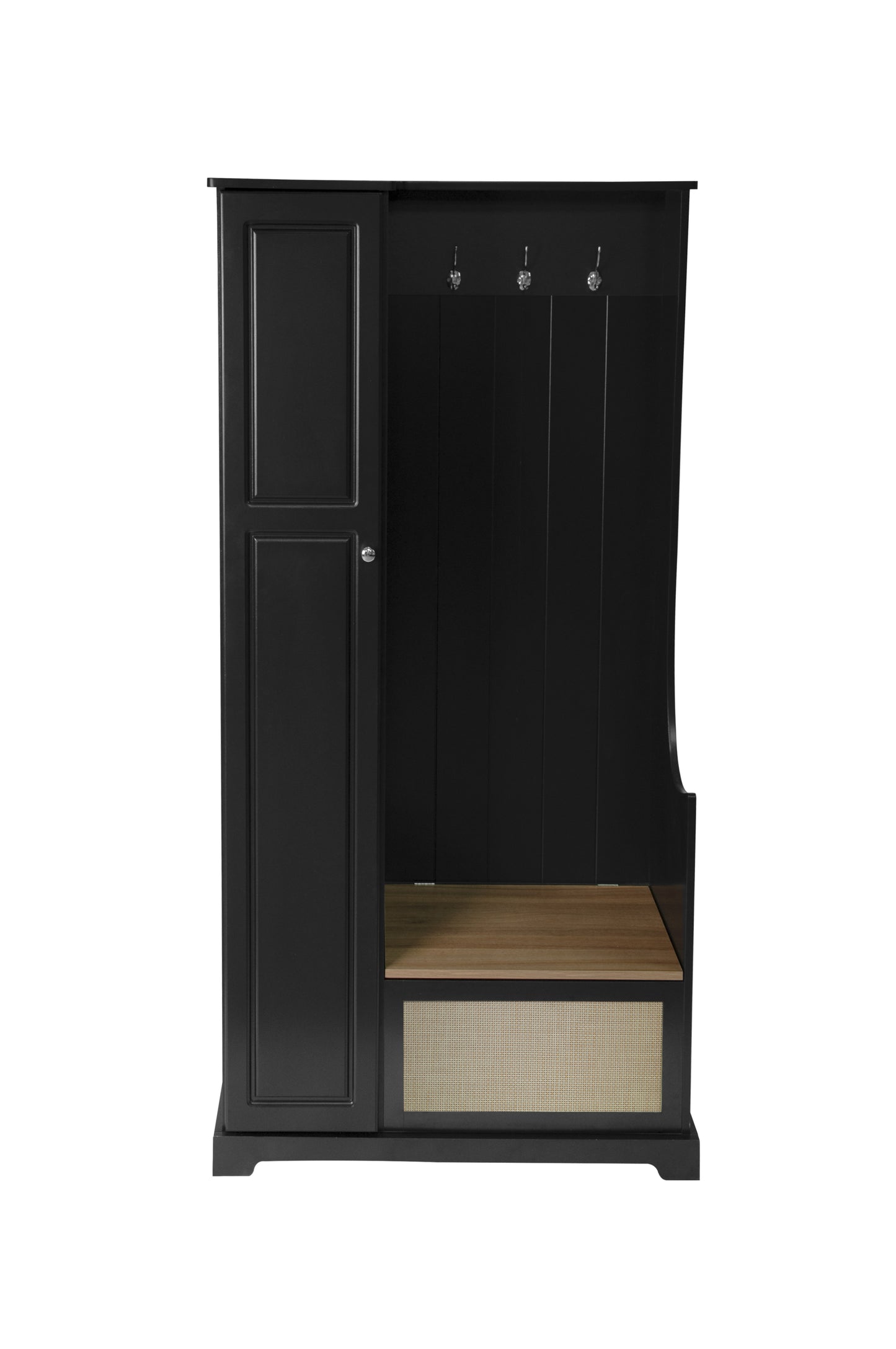 Tero 1 Door Closet - Black