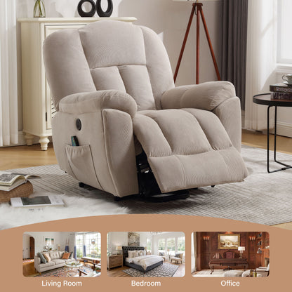 Minder Power Lift Recliner Chair Recliners - Beige