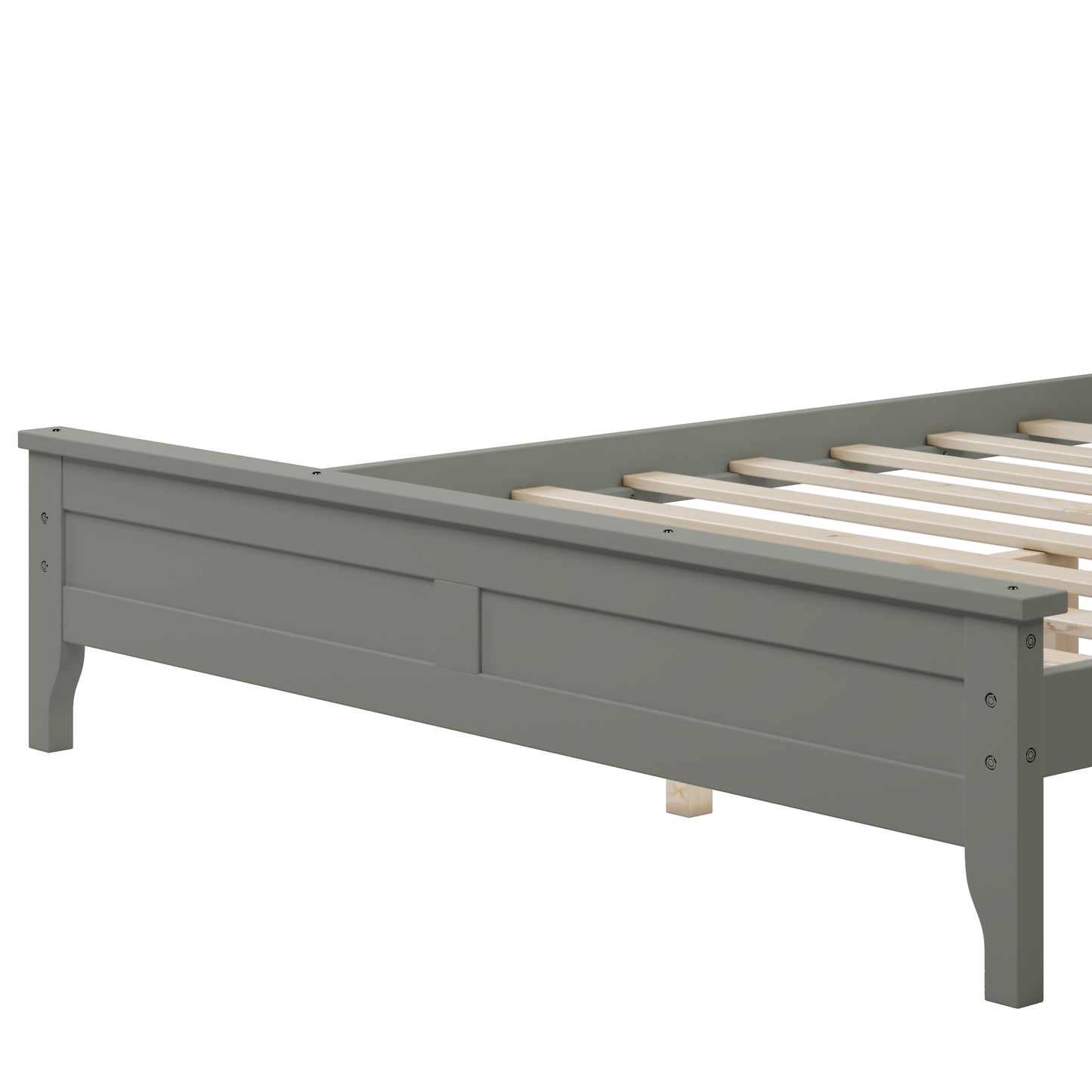 Miller Full Size Platform Bed Frame - Gray