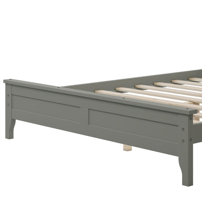 Miller Full Size Platform Bed Frame - Gray