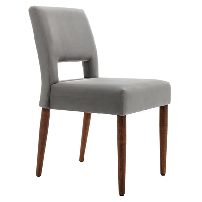 Giordano Dining Chairs with Solid Wood (Set of 2) - Gray