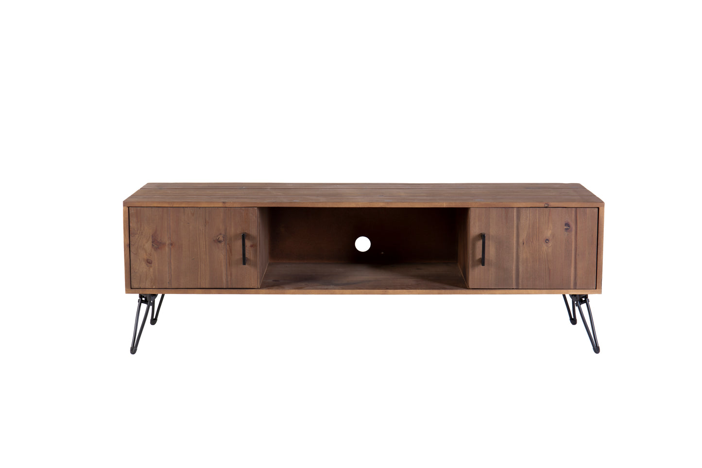 Yesa Media TV Stand with Storage Cabinet - Natural