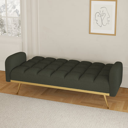 Sonic Convertible Sofa Bed- Green