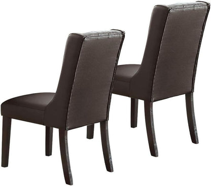 Berry Tufted Dining Chairs (Set of 2) - Espresso