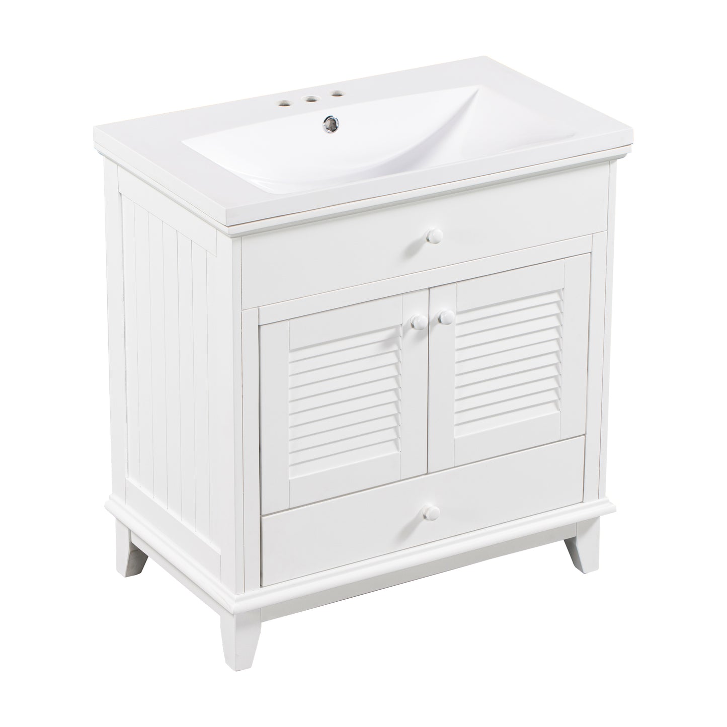 I- Bathroom Vanity - White