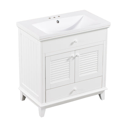 I- Bathroom Vanity - White