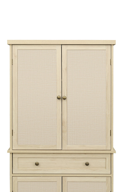 Robu 4 Door Cabinet with 1 Drawer - Natural