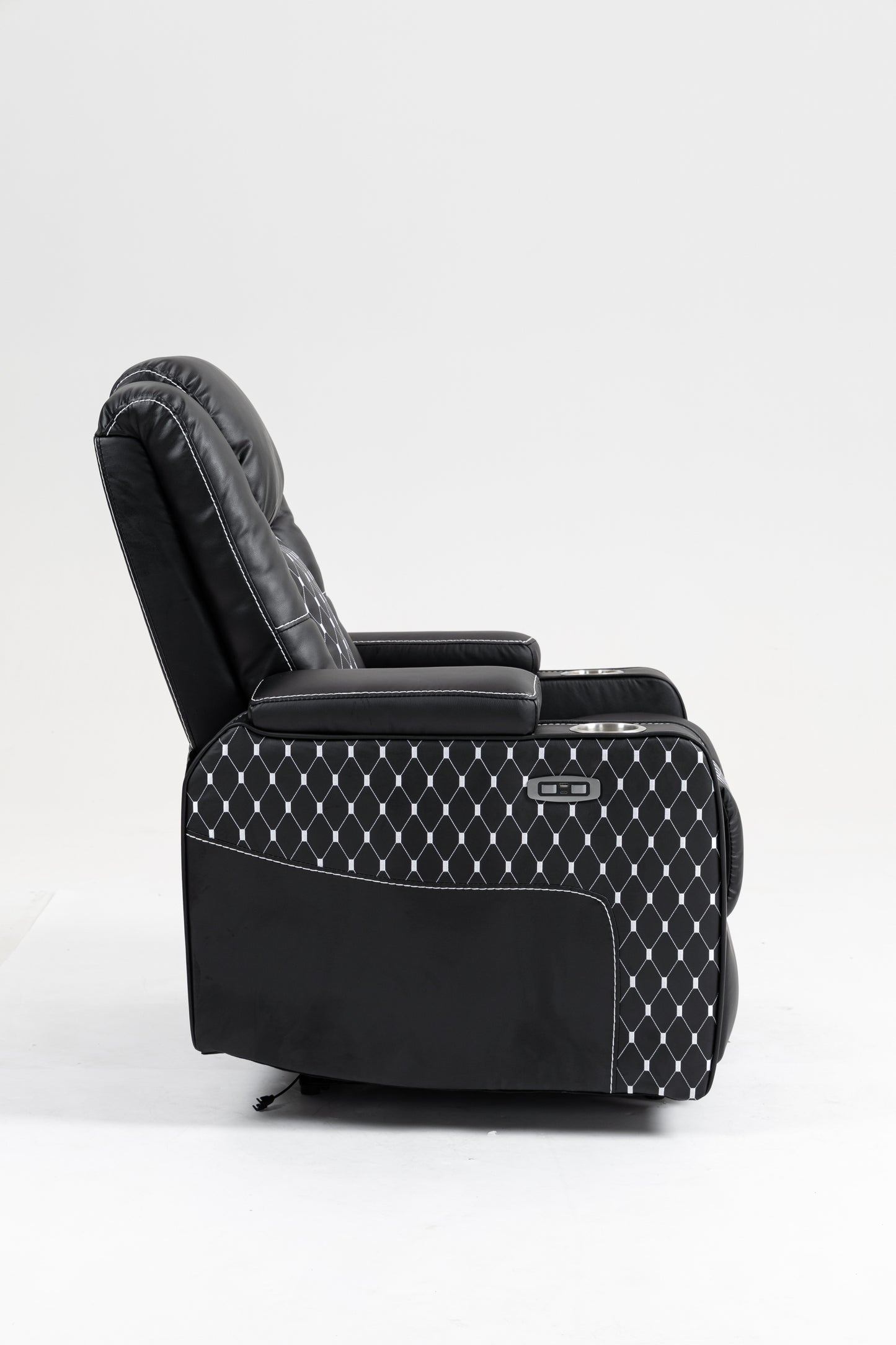 Warner II Power Recliner with Multifunctional Features - Black