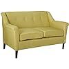 Cleo Fabric Loveseat - Light Green